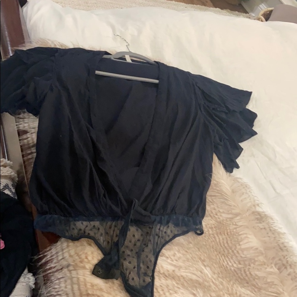 Free People Low Cut bodysuit